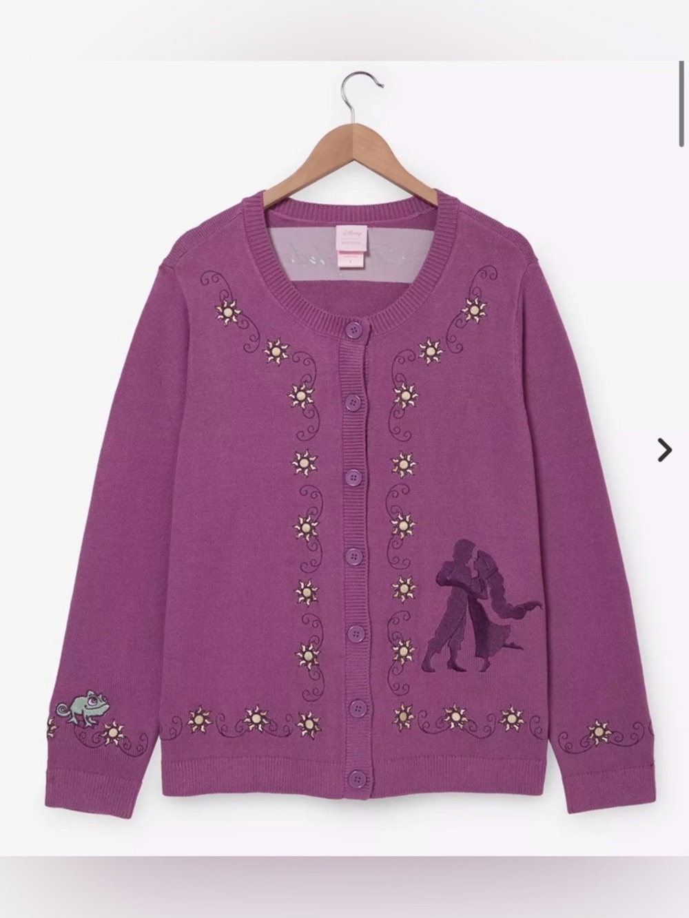 NWT Her Universe Disney Tangled embroidered long sleeve cardigan size 3X